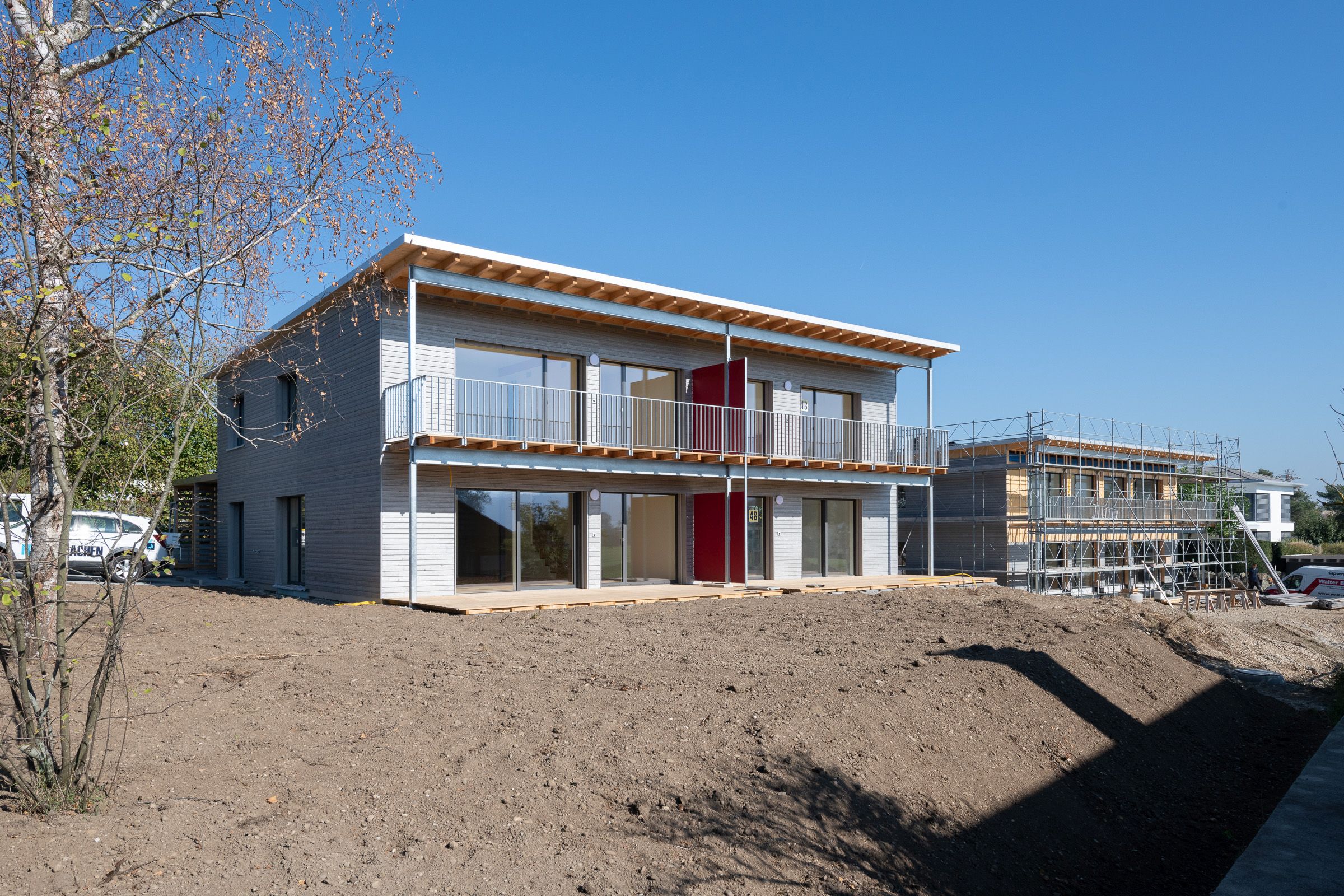 Planung MINERGIE Doppel Einfamilienhaus 